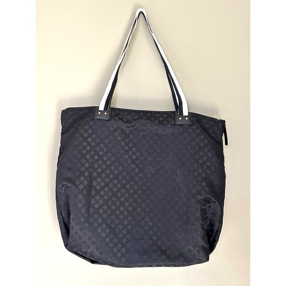 Kate Spade Rosemary All Play And No Work Fabric Tote Travel Collapsible Black - Picture 11 of 12